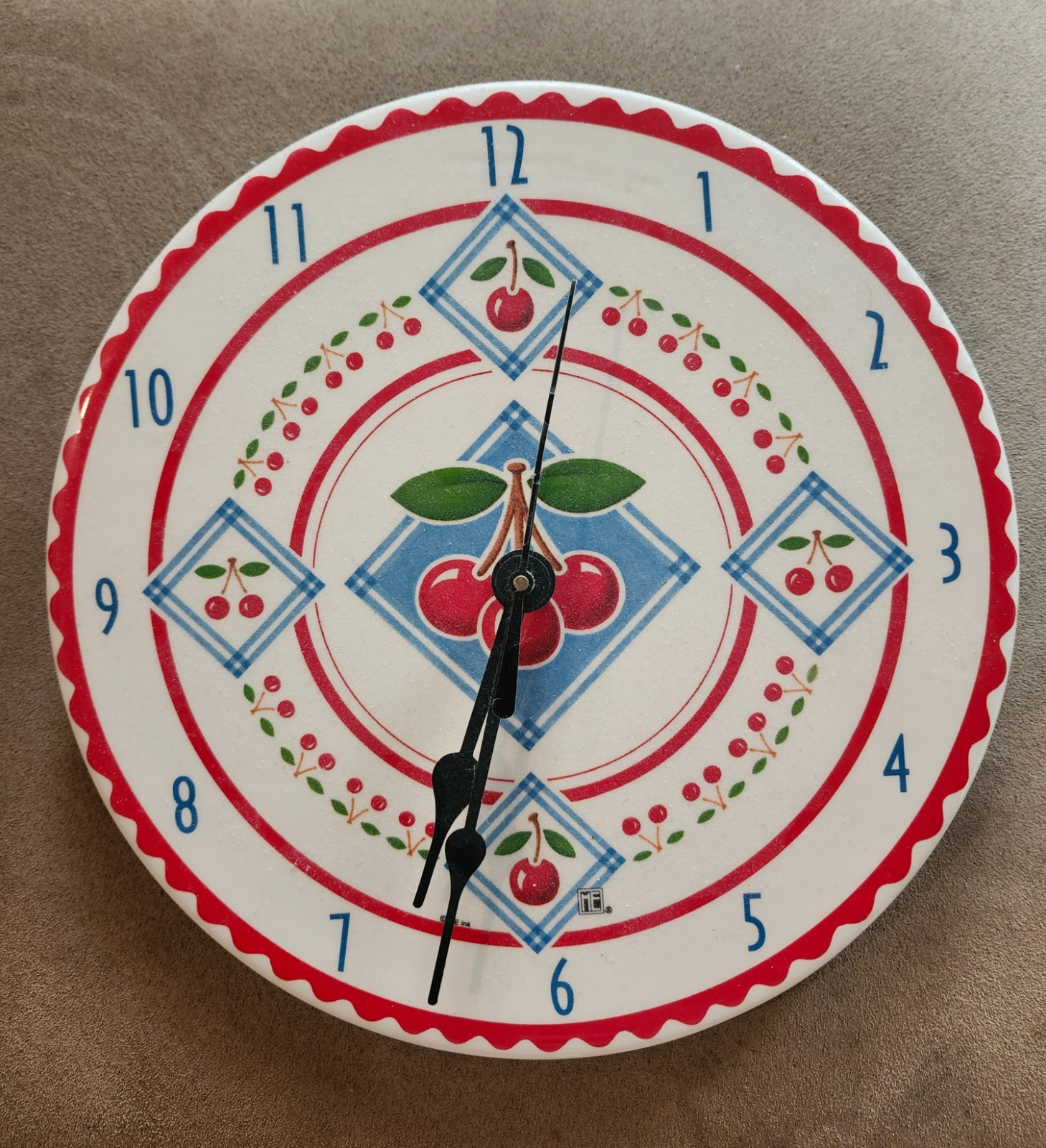 Vintage Mary Engelbreit Ceramic Clock UEC