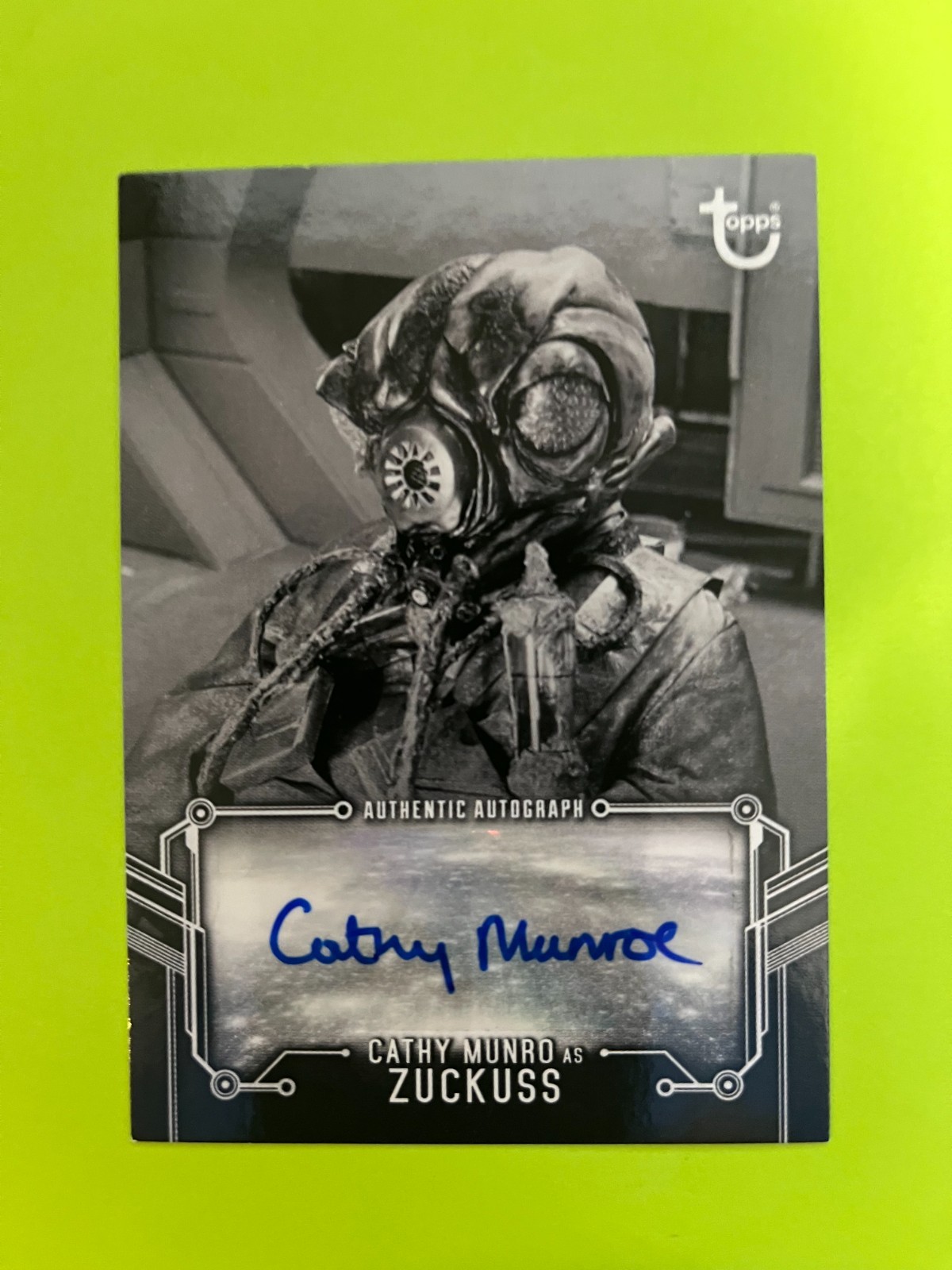 2019 Topps Star Wars Black & White ESB Autograph Insert Cathy Munro Zuckuss NrMt