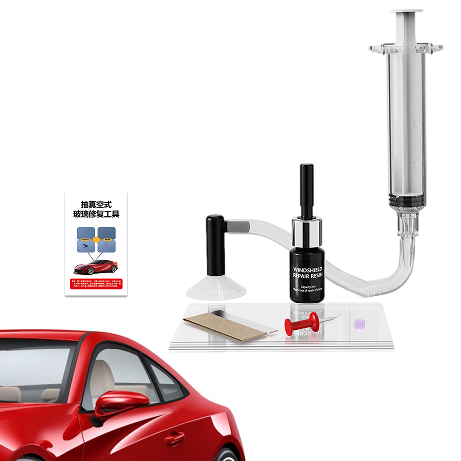 Car Glass Repair Tools Automotive Windshield Cracks Gone Repair Kit Quick Fix