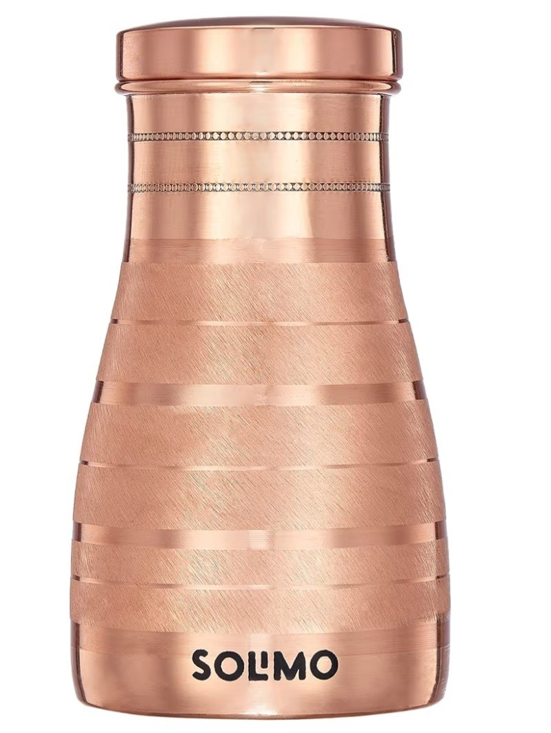Copper Water Bottle 100% Copper Lining|Leak-proof &Rust Free 950ml
