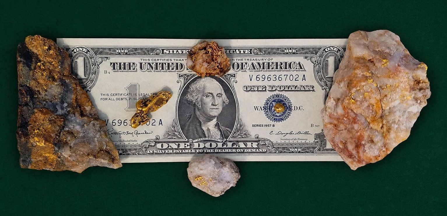 Very Rare North Carolina Native Gold Specimen Collection - 6 Locations-Nuggets