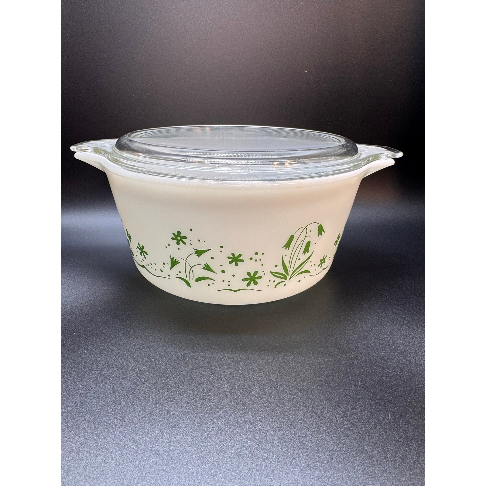 Vintage 1961 PYREX promotional Bride\'s casserole dish 1.5 qt w/lid RARE