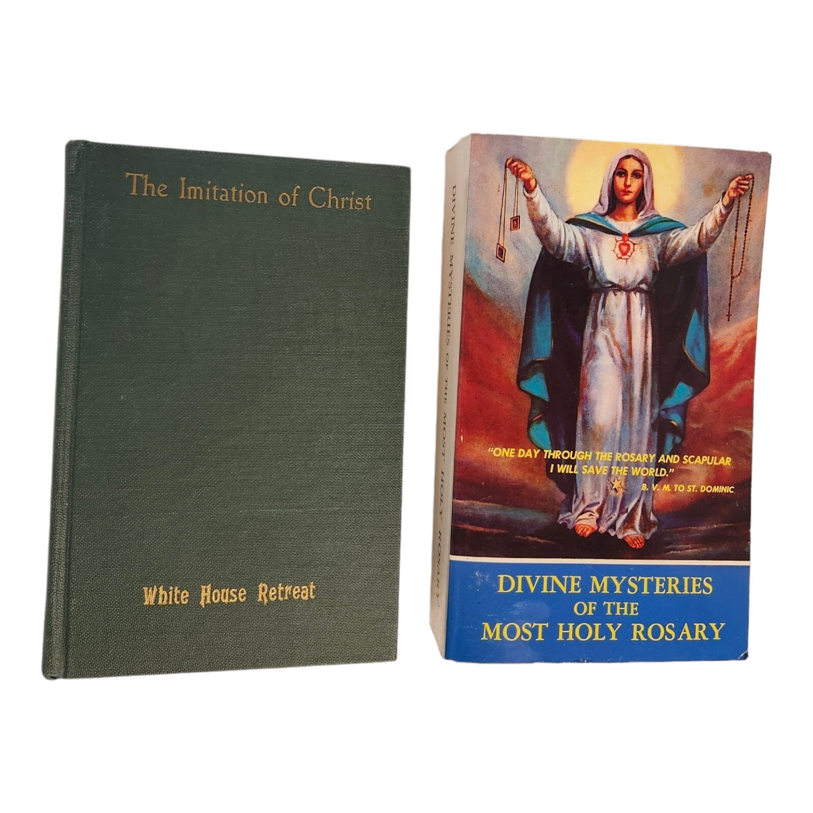 Catholicism Books DIVINE MYSTERIES OF THE MOST ROSARY & The Imitation of Christ