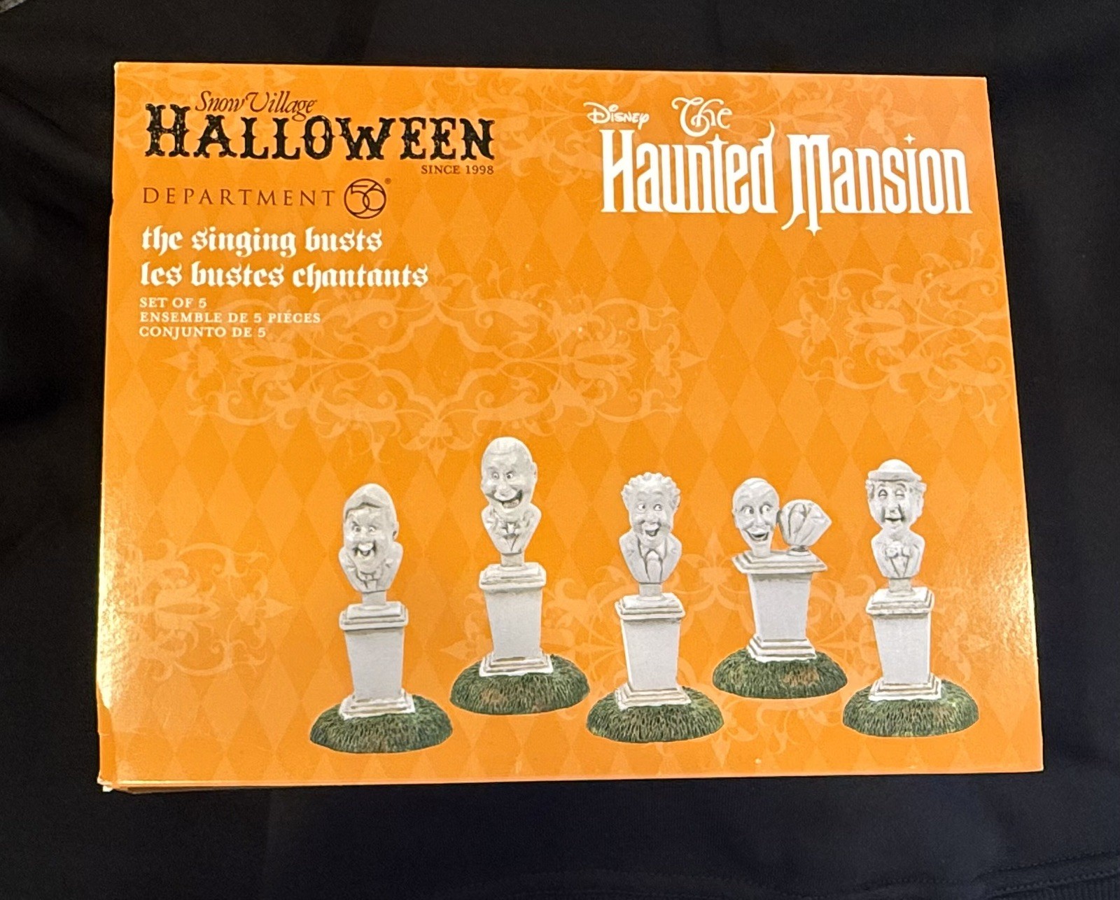 Dept. 56 Disney 2022 Halloween Haunted Mansion THE SINGING BUSTS Set 5 NEW Dept. 56 Disney 2022 Halloween Haunted Mansion THE SINGING BUSTS Set 5 NEW