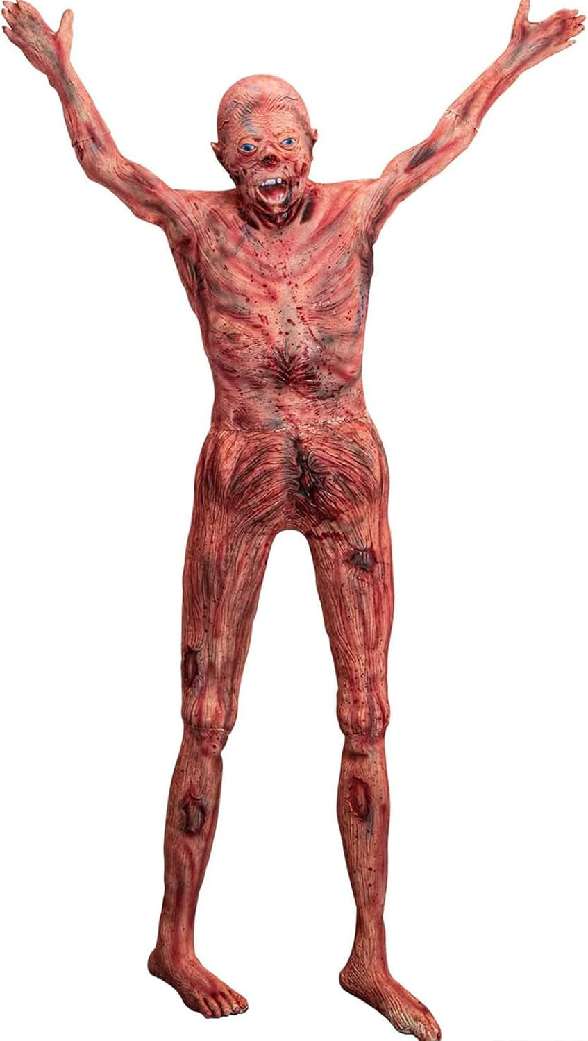 Halloween Bloody Dead Body - 4.8Ft Latex Skinned Hanging Corpse Torso Props Halloween Bloody Dead Body - 4.8Ft Latex Skinned Hanging Corpse Torso Props