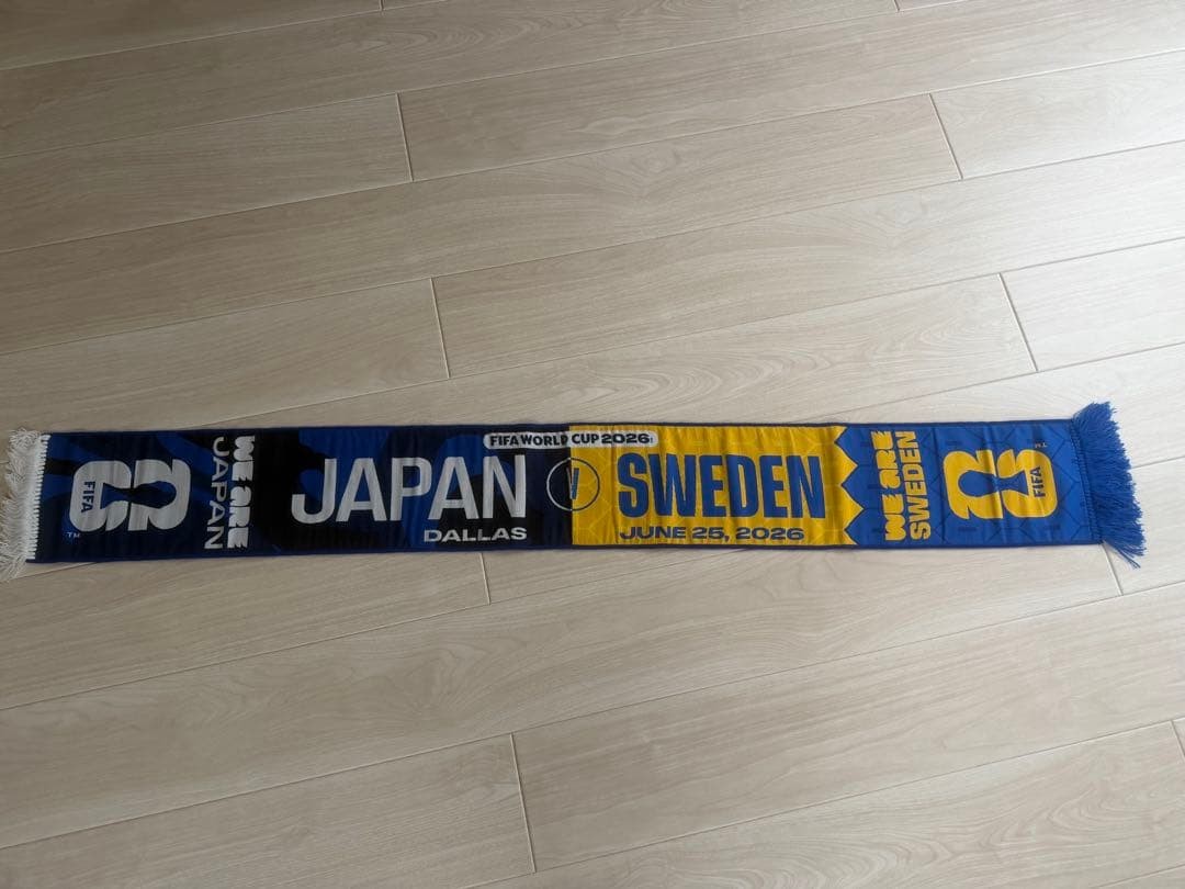 Official FIFA World Cup 2026 Japan vs Sweden Commemorative Towel Scarf Official FIFA World Cup 2026 Japan vs Sweden Commemorative Towel Scarf