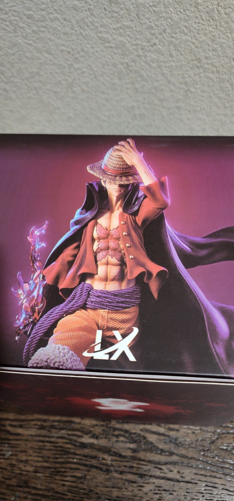 LX Studio POP MAX Scale Monkey D Luffy Resin Model In stock Led Light H25cm