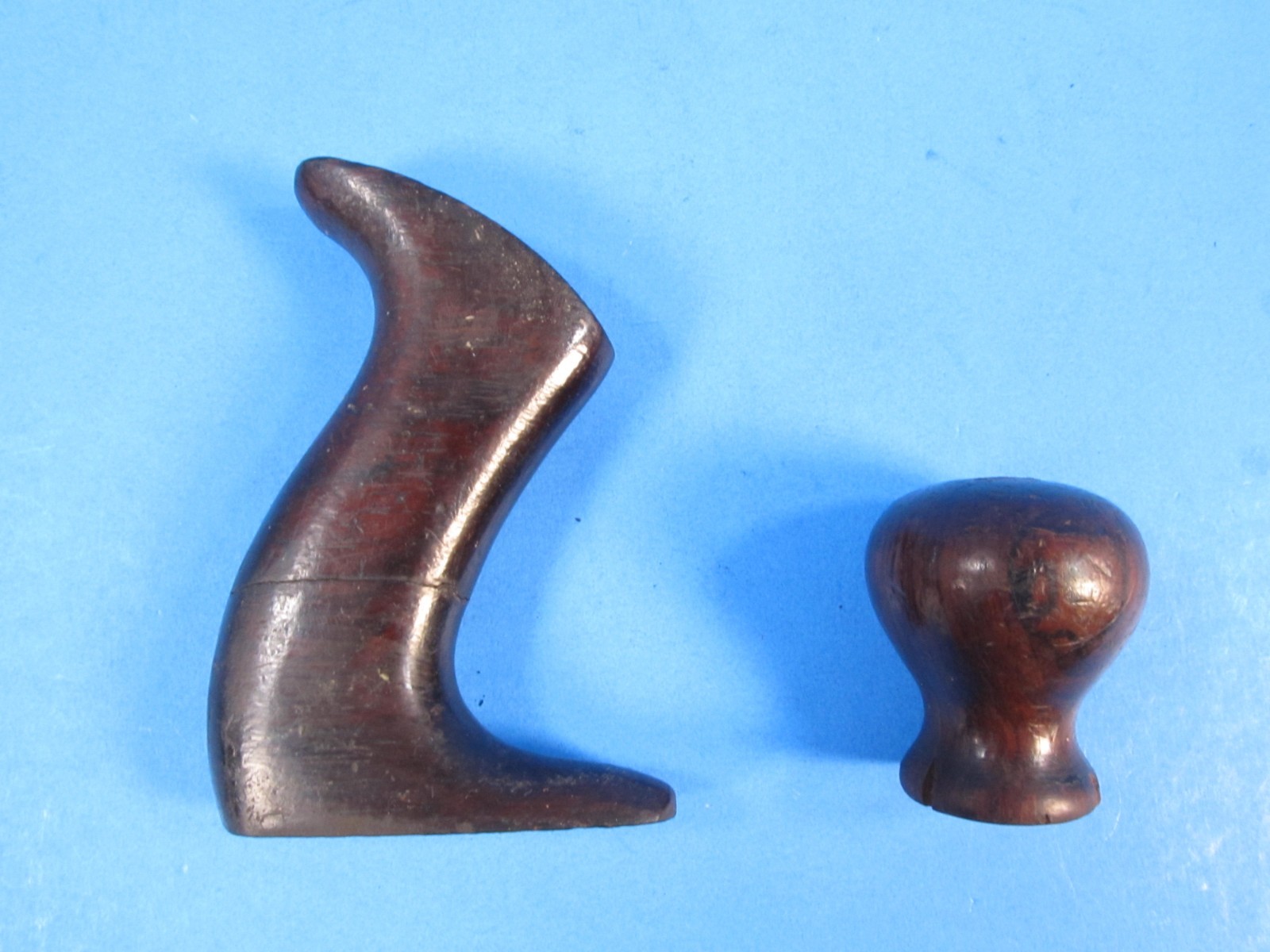 parts Stanley No 2 wood plane rosewood rear handle tote & front knob & hardware