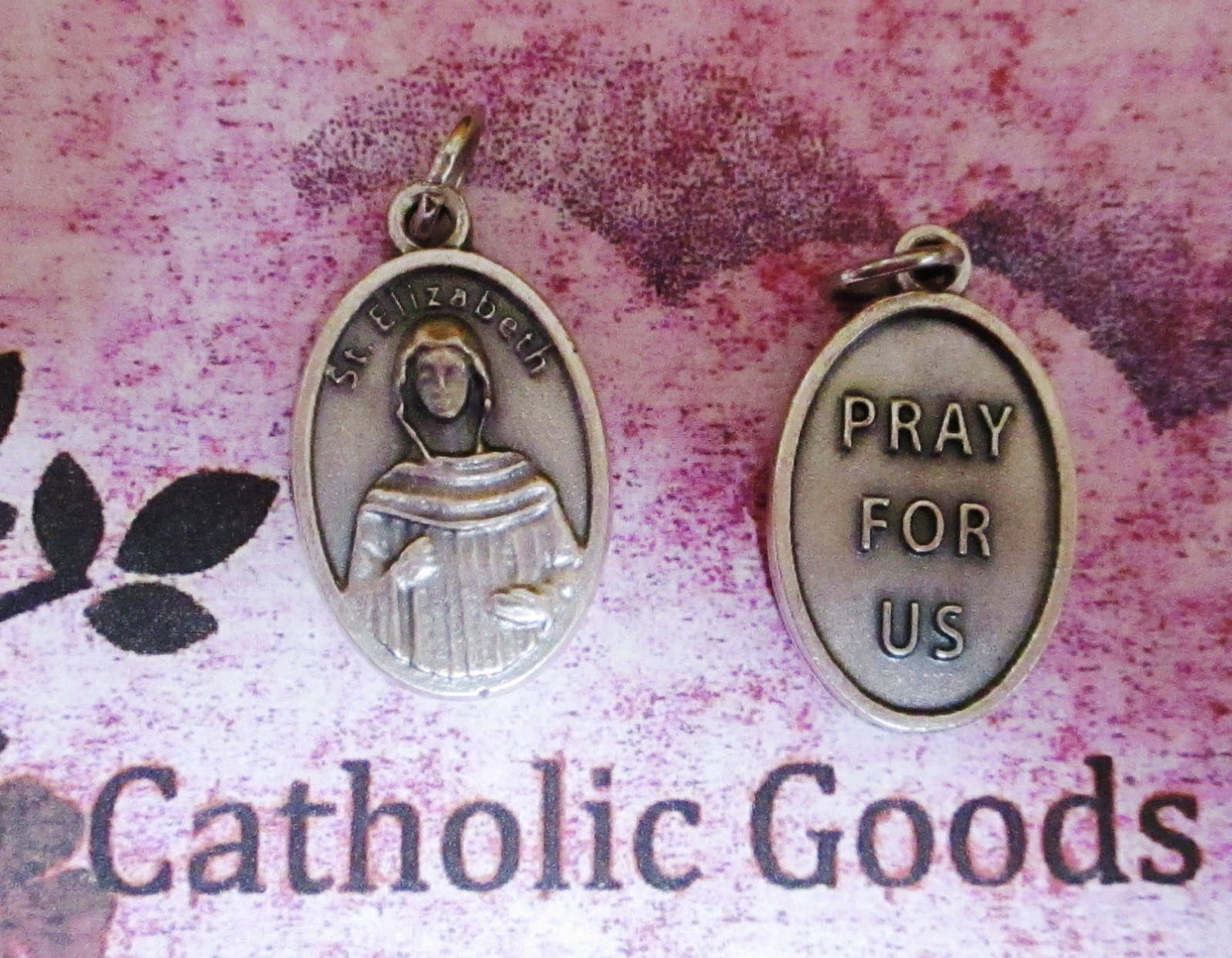 St. Saint Elizabeth (Mary's Cousin)  - Silver Tone OX 1