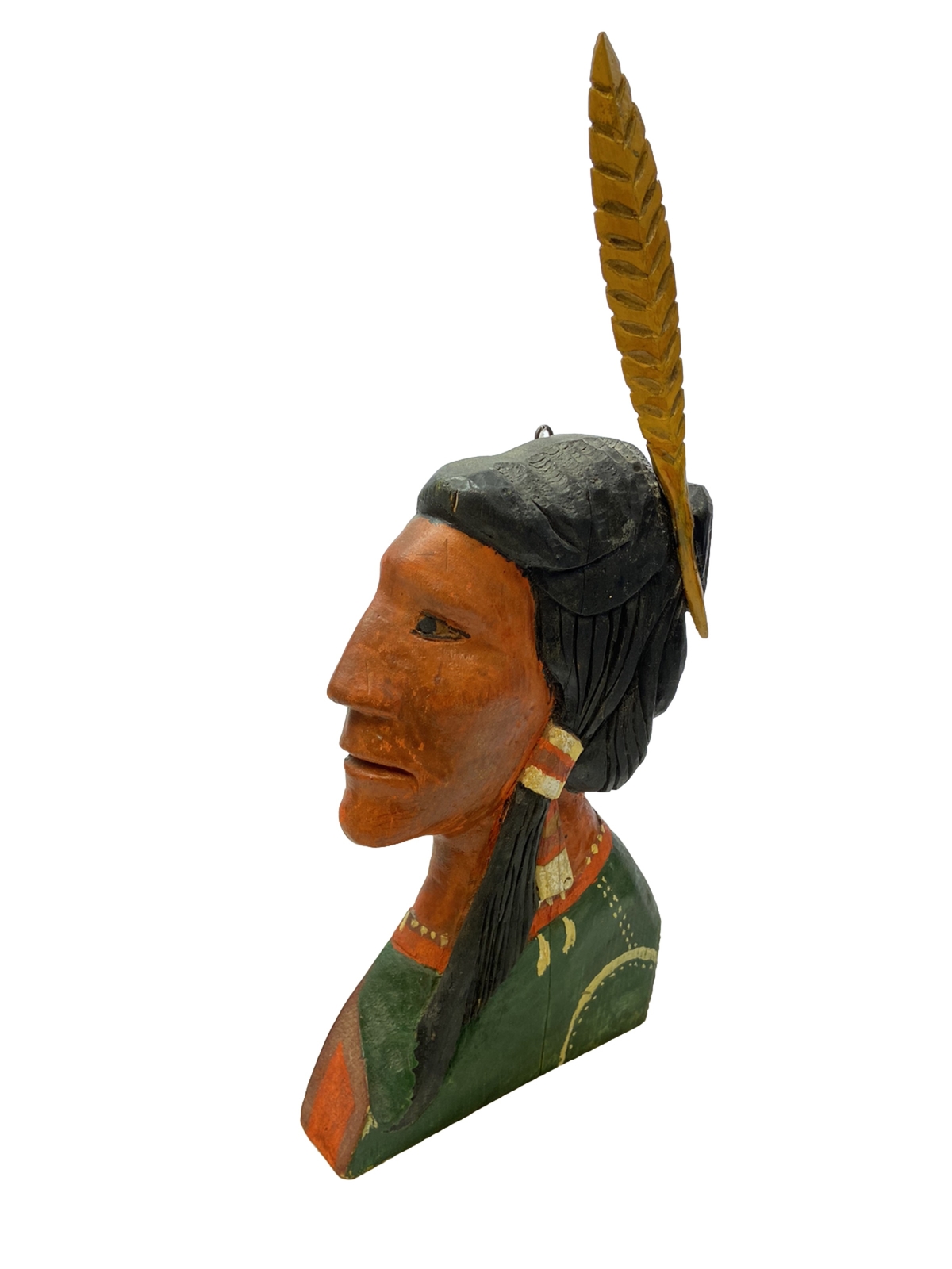Tobacconist, Indian Profile 21” H. Painted Wood 1928 $295 