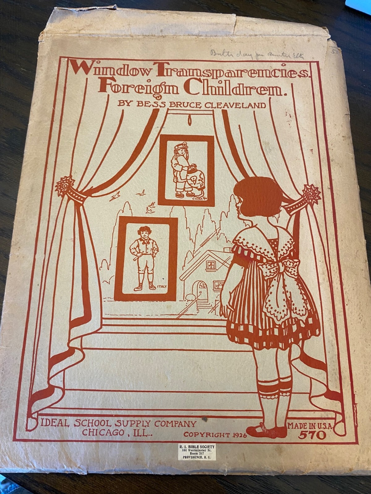 1926 Window Transparencies of Foreign Children