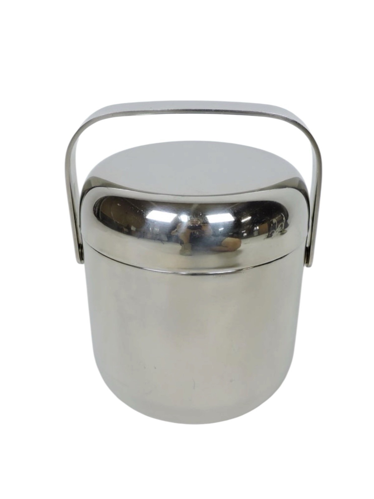 Timo Sarpaneva OPA Finland Stainless Steel Ice Bucket w/ Lid MCM Scandinavian Timo Sarpaneva OPA Finland Stainless Steel Ice Bucket w/ Lid MCM Scandinavian