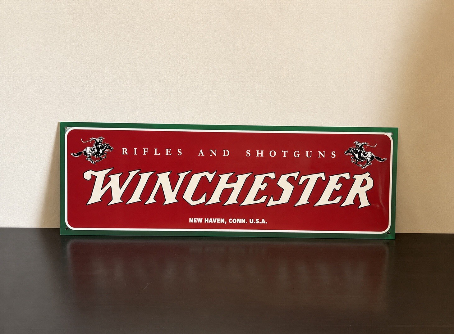 18 Inch Winchester Rifles Shotguns Ammunition Vintage Style Metal Sign 18 Inch Winchester Rifles Shotguns Ammunition Vintage Style Metal Sign