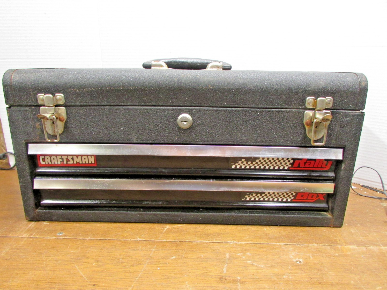 Vintage Craftsman Rally 2 Drawer Metal Toolbox No Keys, Made In USA Vintage Craftsman Rally 2 Drawer Metal Toolbox No Keys, Made In USA