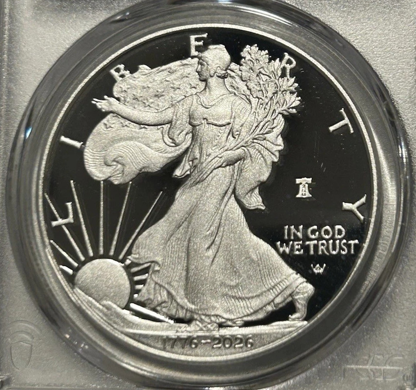 🔔 1776 - 2026 W SiIver Eagle Proof $1 250th Liberty Bell Privy First Strike