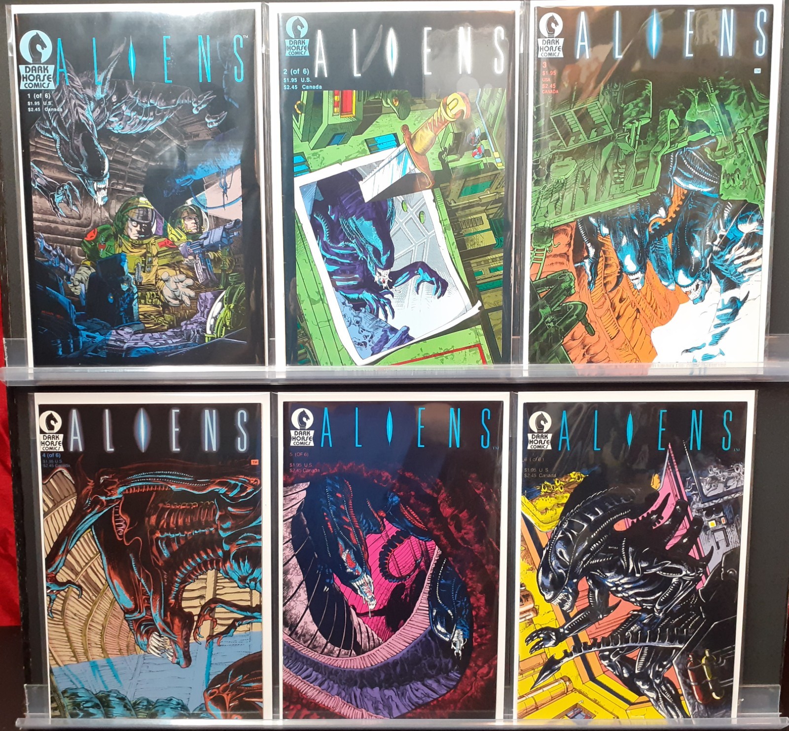 ALIENS #1 2 3 4 5 6 DARK HORSE 1988 1ST PRINT 1ST APPEARANCE VERHEIDEN & NELSON