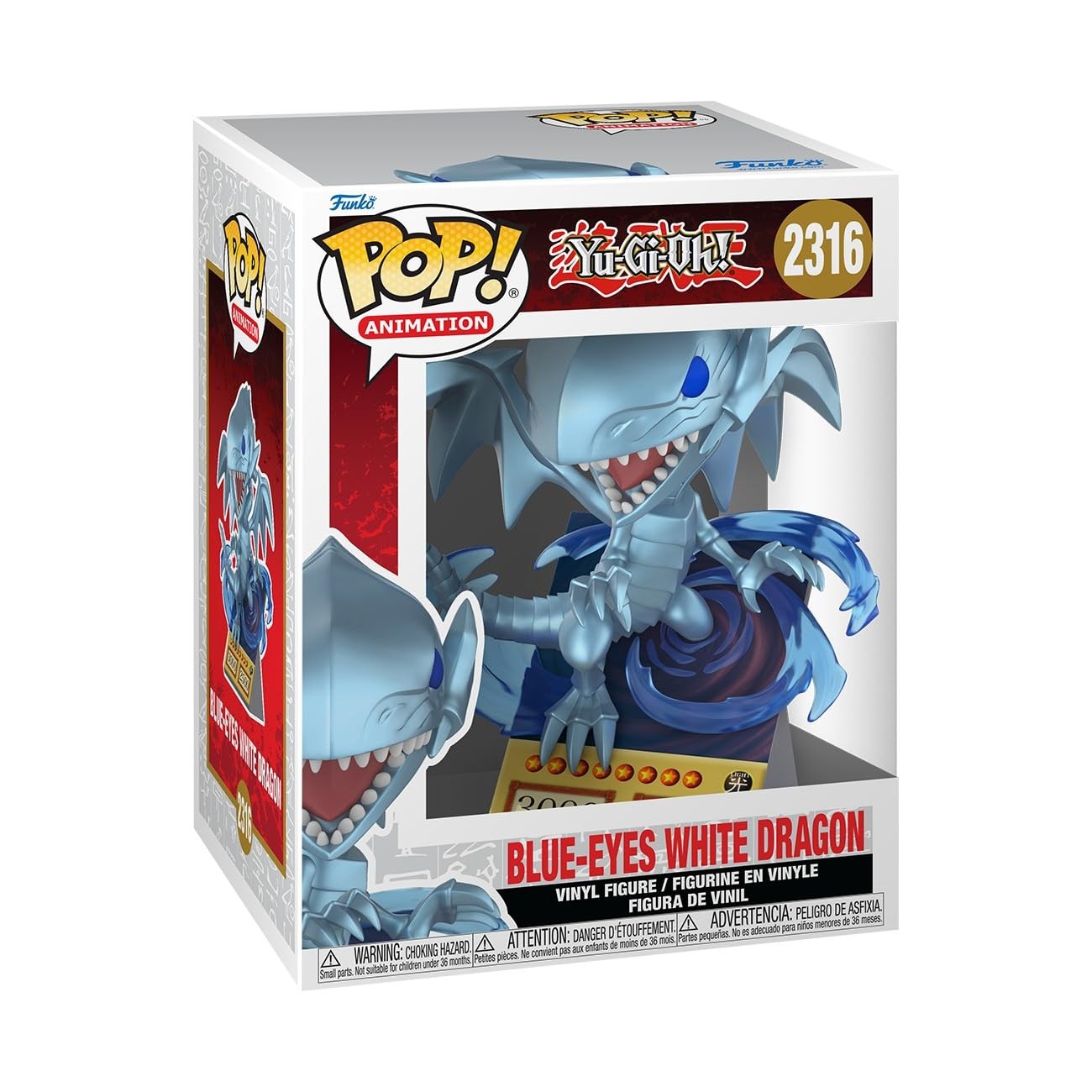 Funko POP Premium: Yu-Gi-Oh - Blue Eyes Dragon (Card) 2316