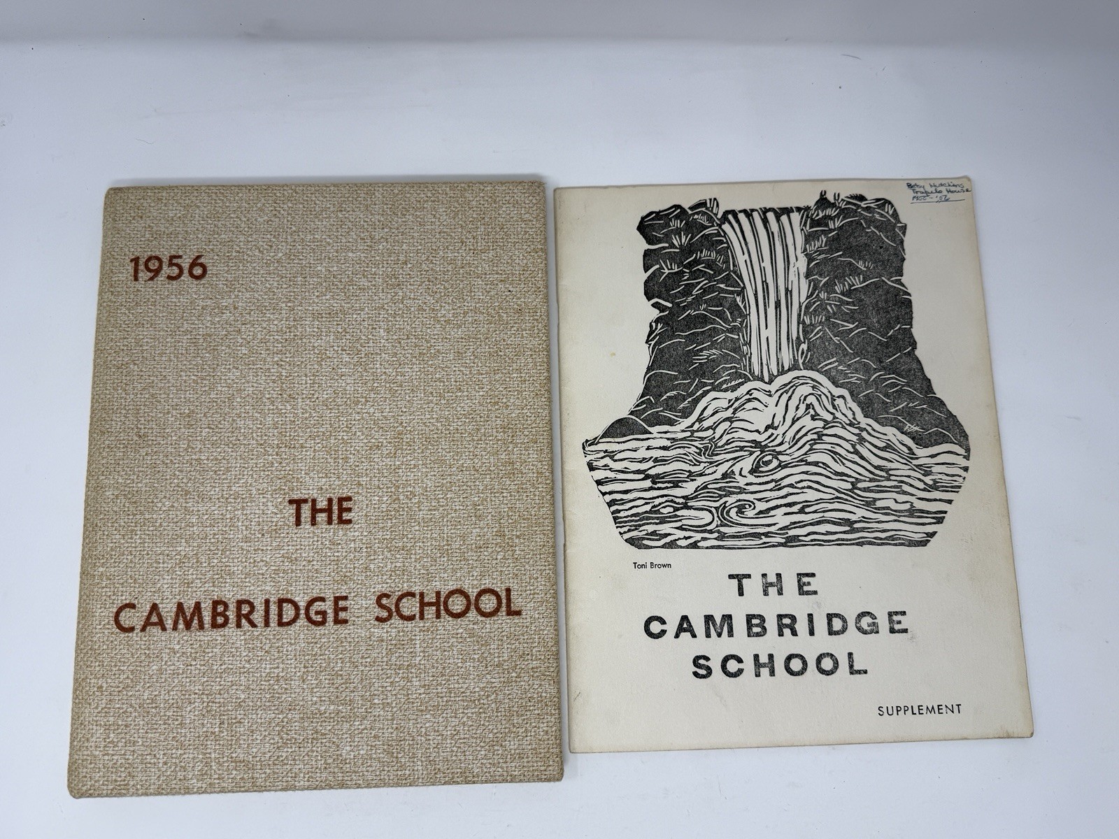 1956 Cambridge School of Weston Yearbook Eric von Hippel MIT w/ Supplement