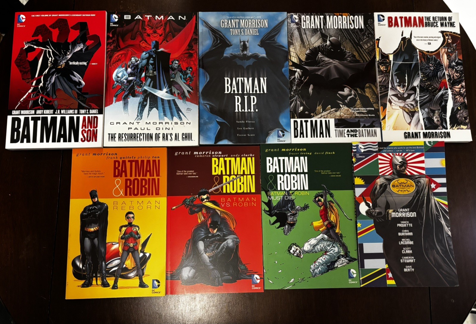 Batman Grant Morrison 9 TPB Lot RIP Batman & Robin Incorporated Ra’s Al Ghul