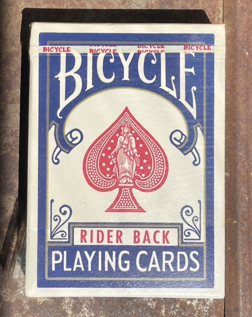Vintage Deck 1965-1972 Bicycle 808 Rider Back Playing Cards Blue Stamp Seal NIB