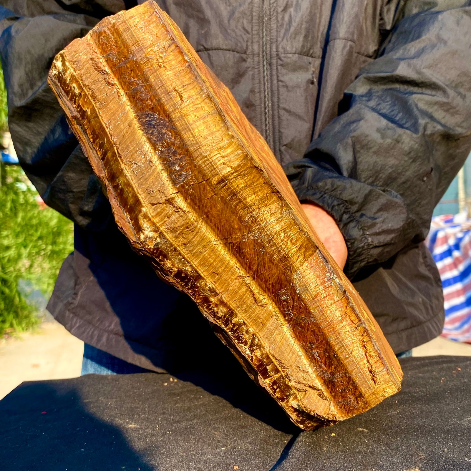15.21LB Natural tiger's Eye rough raw stone rock specimrn madagescar