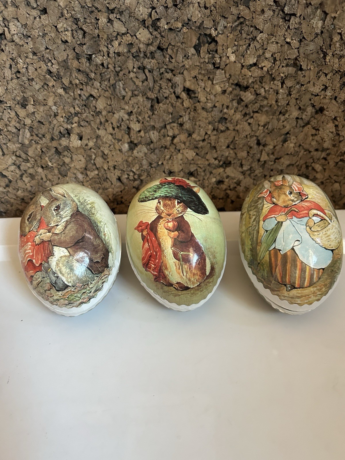 Vintage Easter Egg Candy Container Western Germany Paper Mache