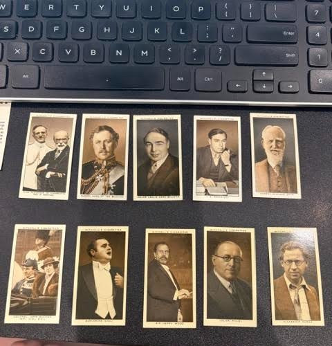 LOT 1935 STEPHEN MITCHELL CARD GALLERY OF 1934 #3,5,12-17,19,22 NM LOT 1935 STEPHEN MITCHELL CARD GALLERY OF 1934 #3,5,12-17,19,22 NM