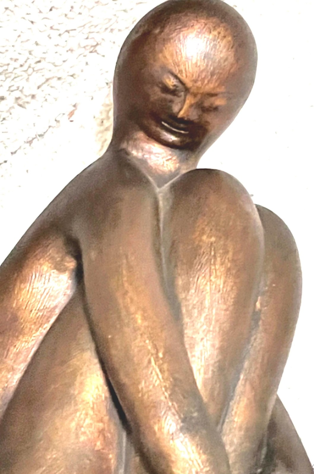 Vintage Alva Museum Replica, Robus Meditating Girl Sculpture, Mid-Century Modern