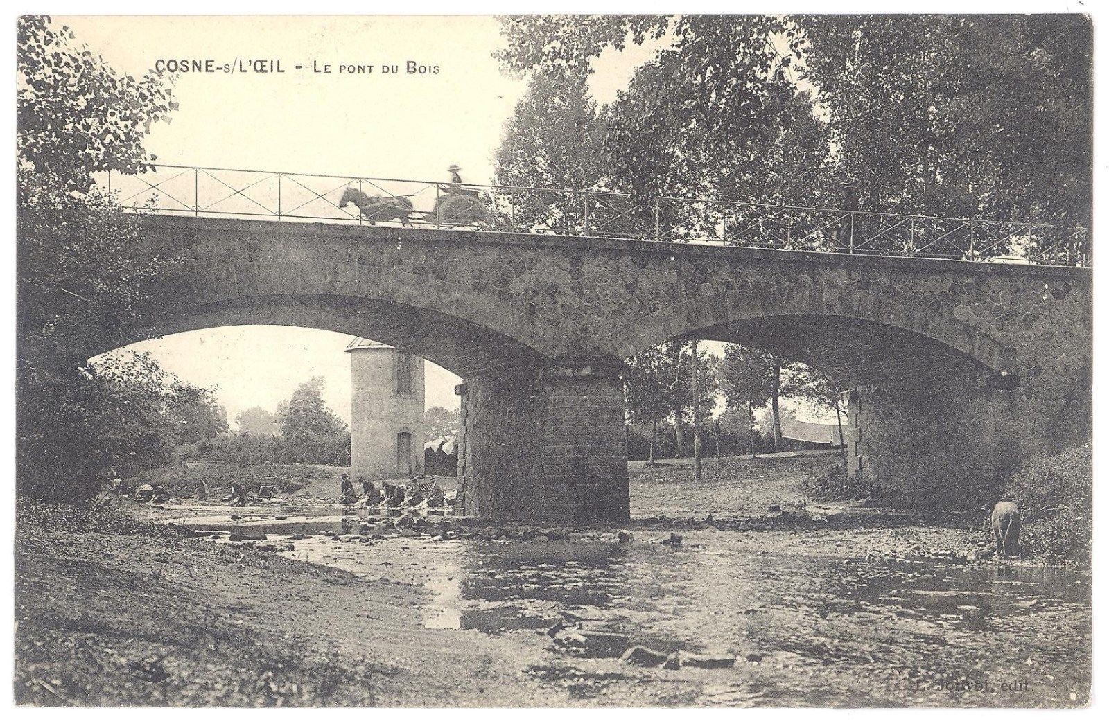 Old postcard 03 - COSNE sur l\'Oeil (Allier) - Le Pont du Bois - small animation Old postcard 03 - COSNE sur l\'Oeil (Allier) - Le Pont du Bois - small animation