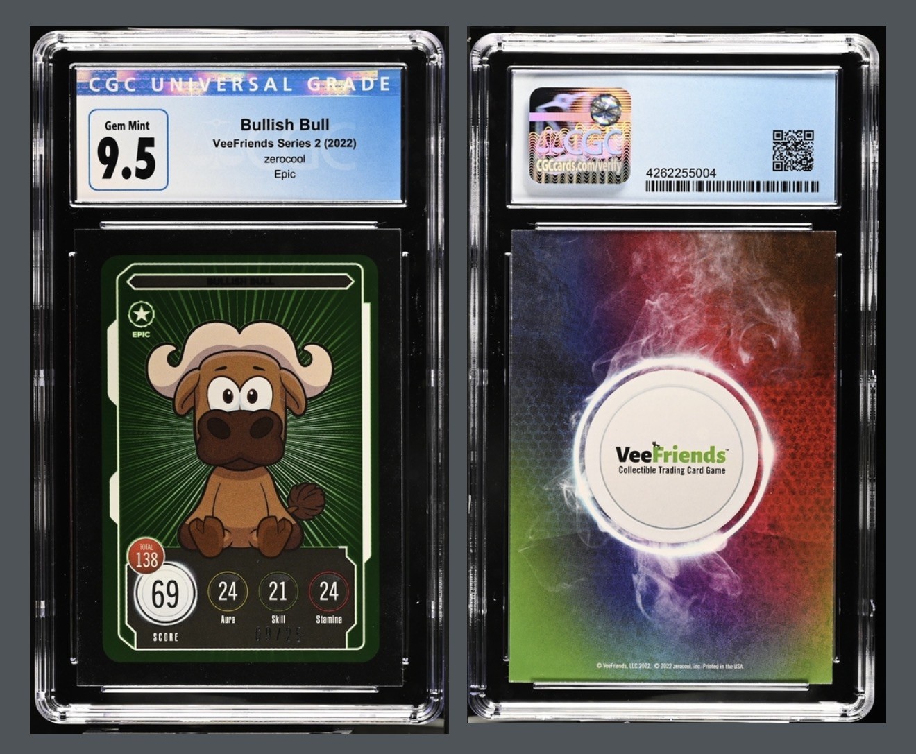 Zerocool VeeFriends Series 2 | Bullish Bull Epic | Cgc 9.5
