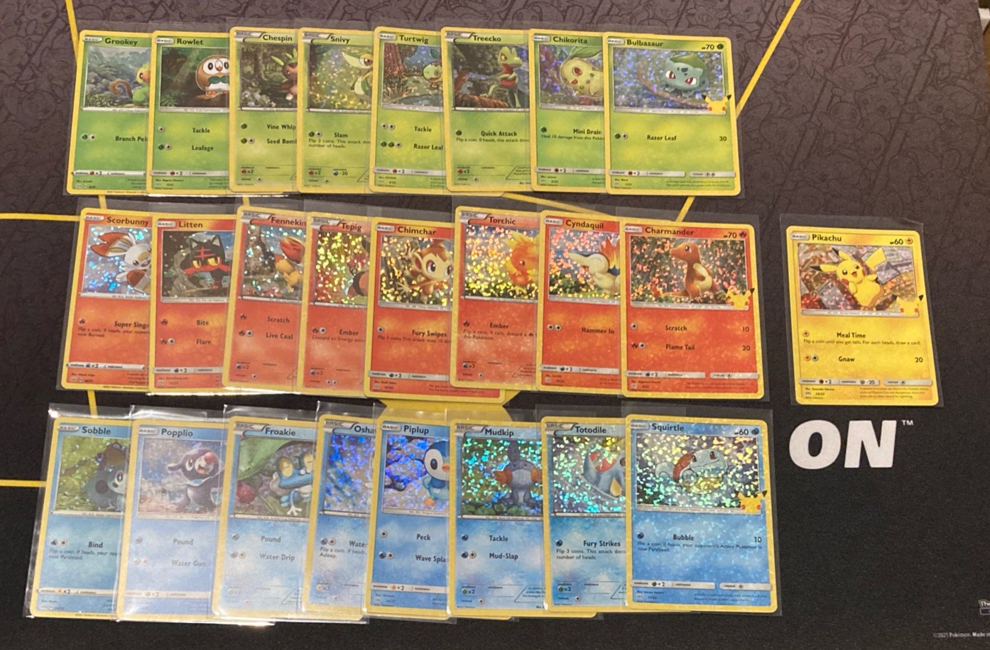 2021 McDonalds Pokemon COMPLETE FULL SET HOLO & NON HOLO 50 CARD Pikachu