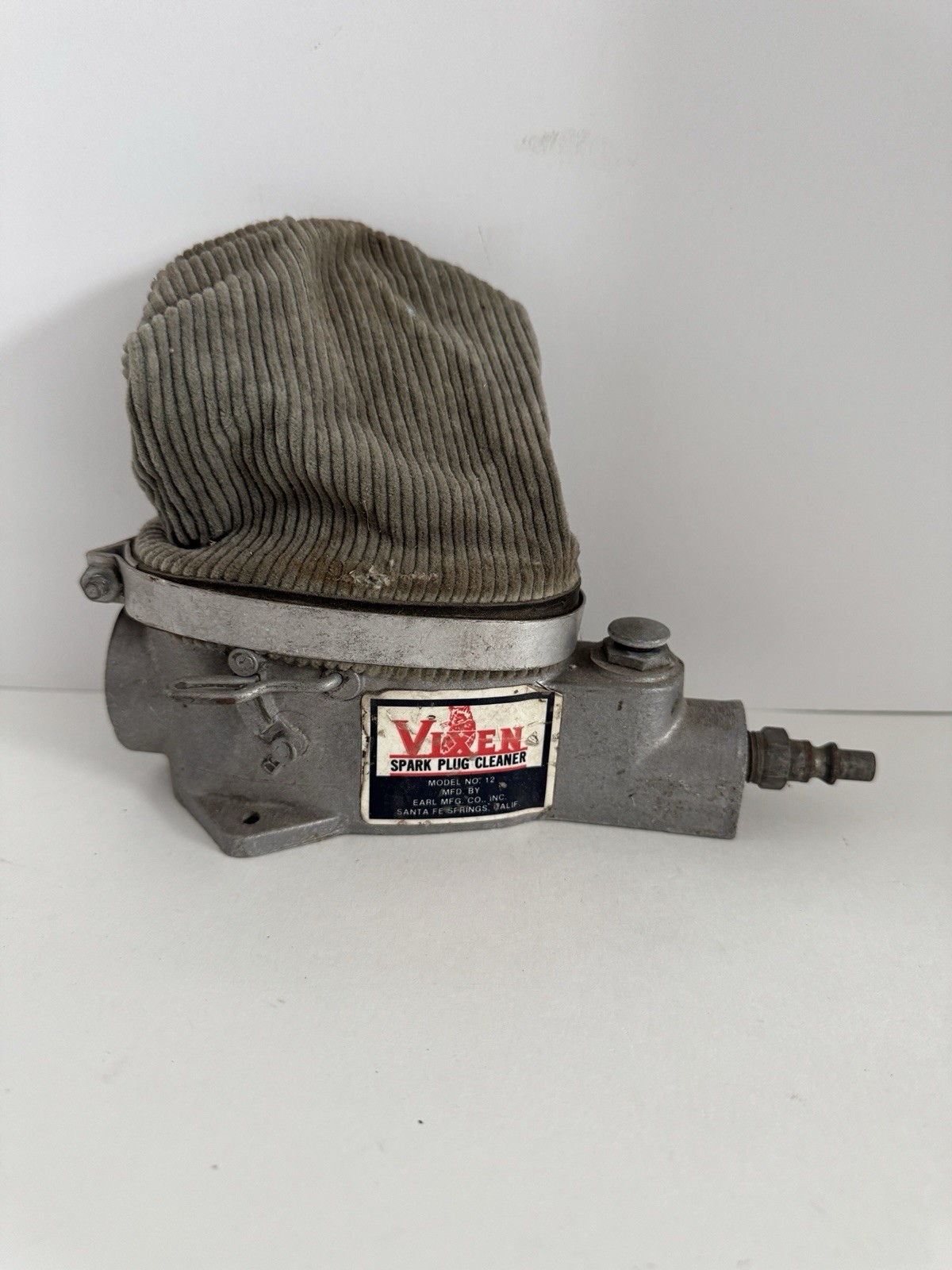 Vintage Vixen Spark Plug Cleaner Edmund J Wudel USA Antique Classic Car Truck