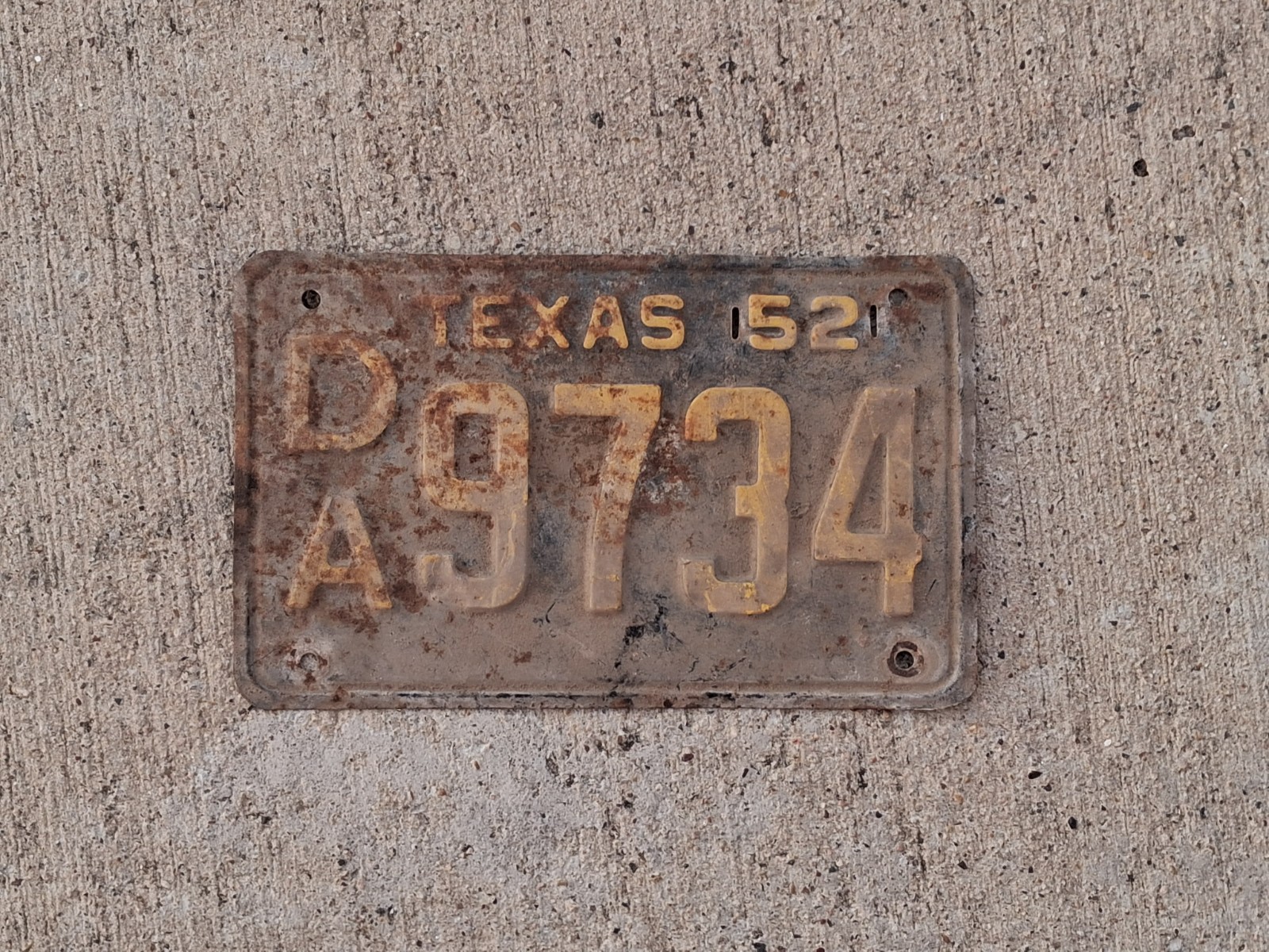1952 Texas Truck License Plate 1952 Texas Truck License Plate