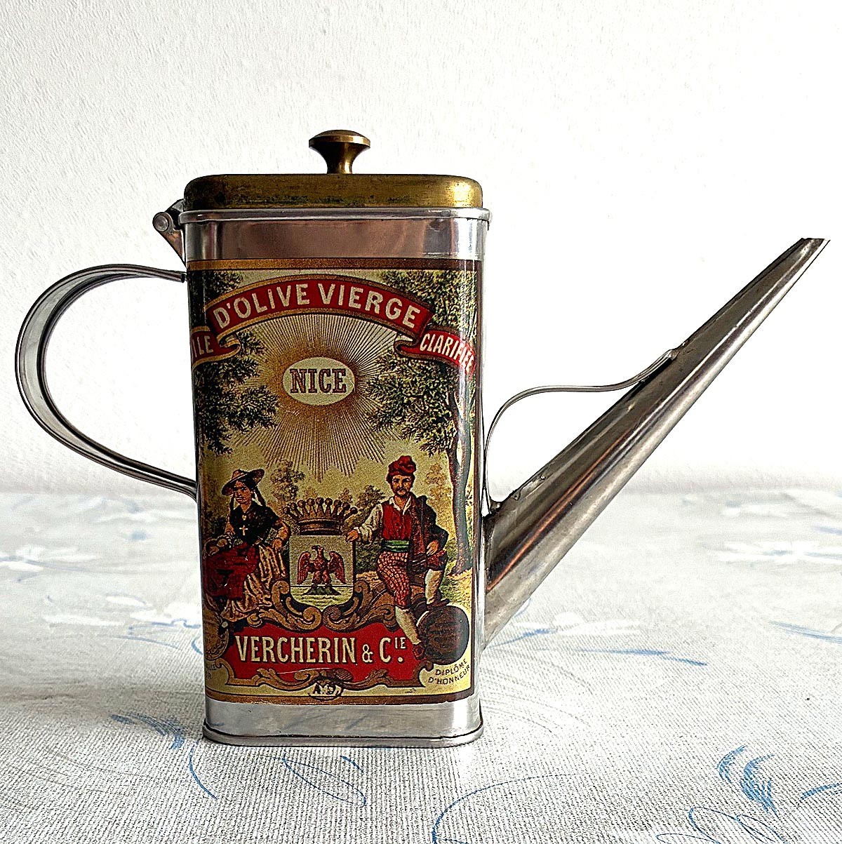 Vintage Huile D\'Olive (olive oil) Can ~ Collectible Kitchen & Farmhouse Décor Vintage Huile D\'Olive (olive oil) Can ~ Collectible Kitchen & Farmhouse Décor