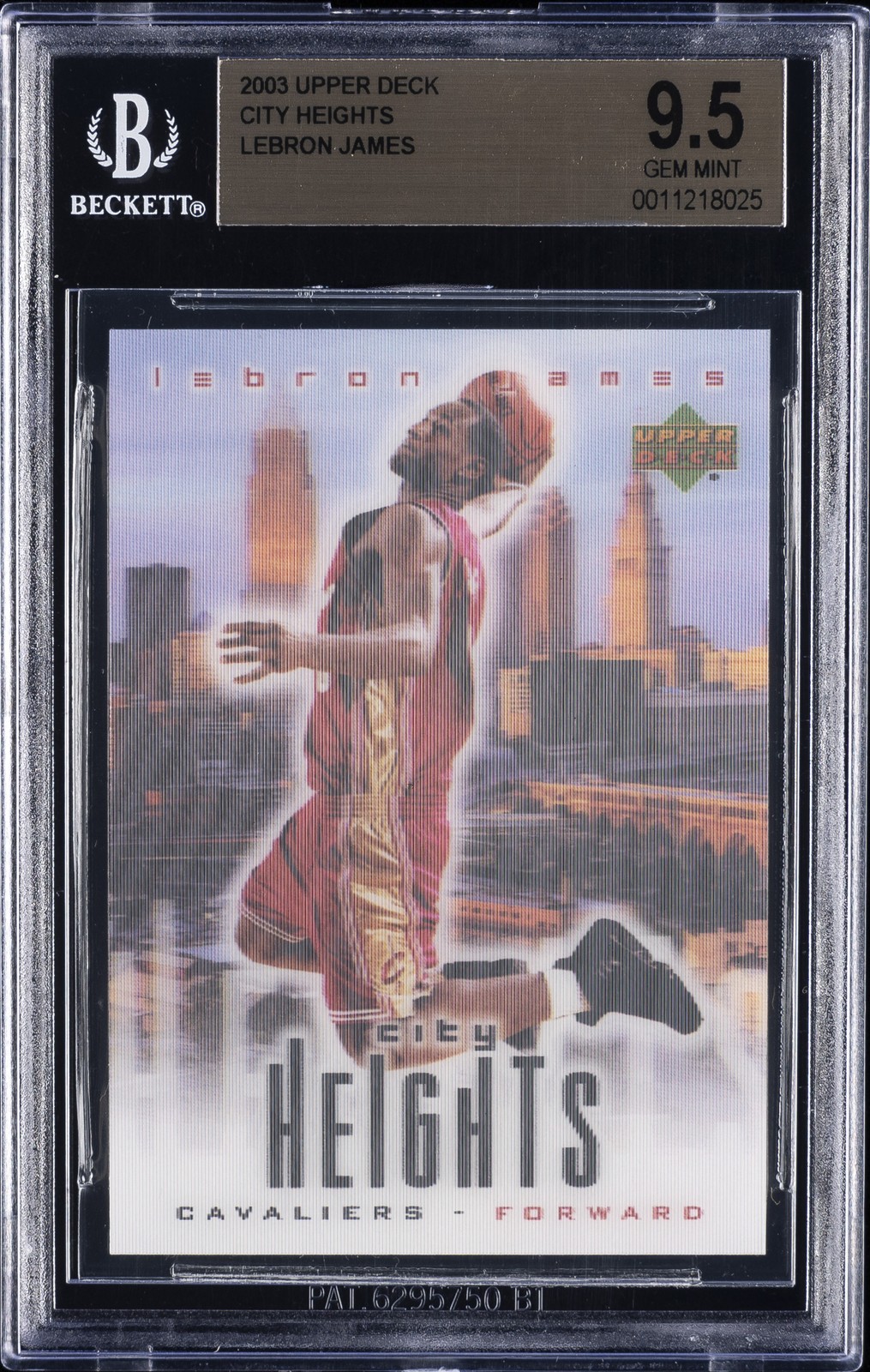 2003 UD CITY HEIGHTS LEBRON JAMES BGS 9.5