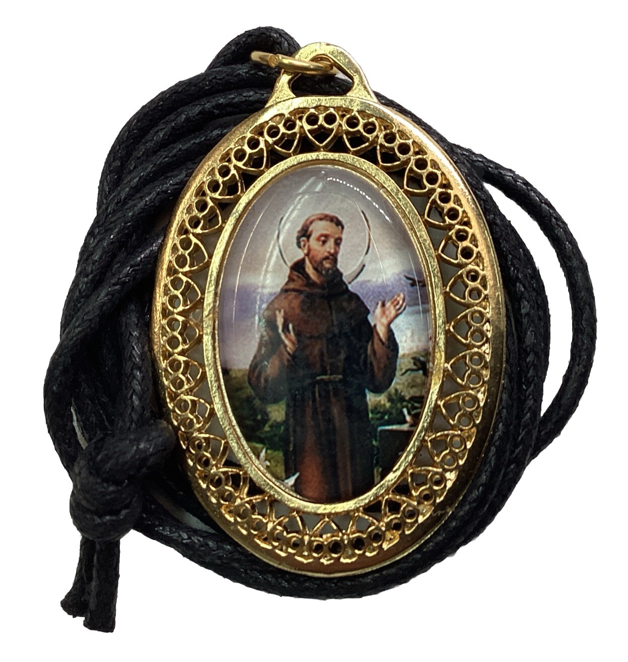 Medal Of St Francis & St Anthony Prayer For Pets Favors Protection Miracle Medal Of St Francis & St Anthony Prayer For Pets Favors Protection Miracle