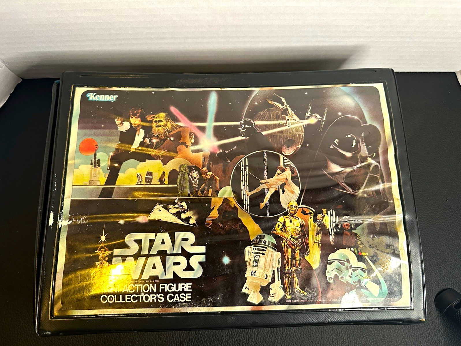 Kenner Star Wars 1977 Vintage Action Figure Collector\'s Case w/ Mixed Figure Lot
