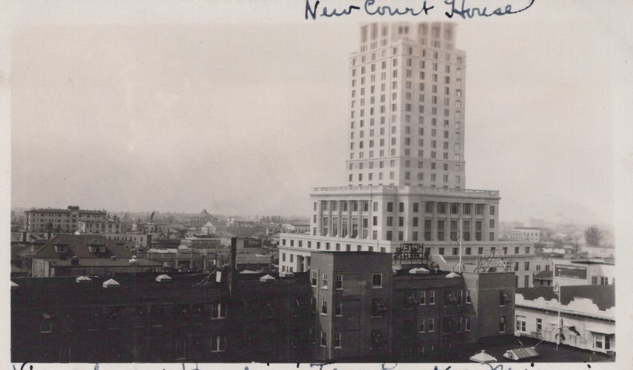 Antique 1926 Miami Burdine\'s Tea Roof New Dade County Court House Rare Photo