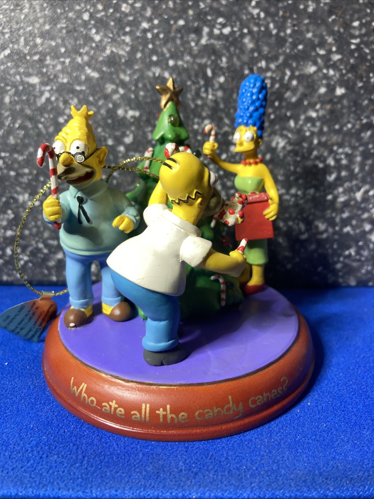 Vtg 2004 Simpsons Bradford Exchange Illuminated Ornament Who Ate Candy Canes