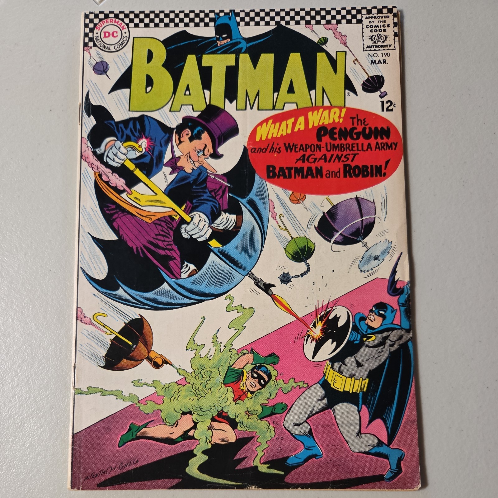 DC Comics Batman #190 (Mar 1964) Penguin, Robin