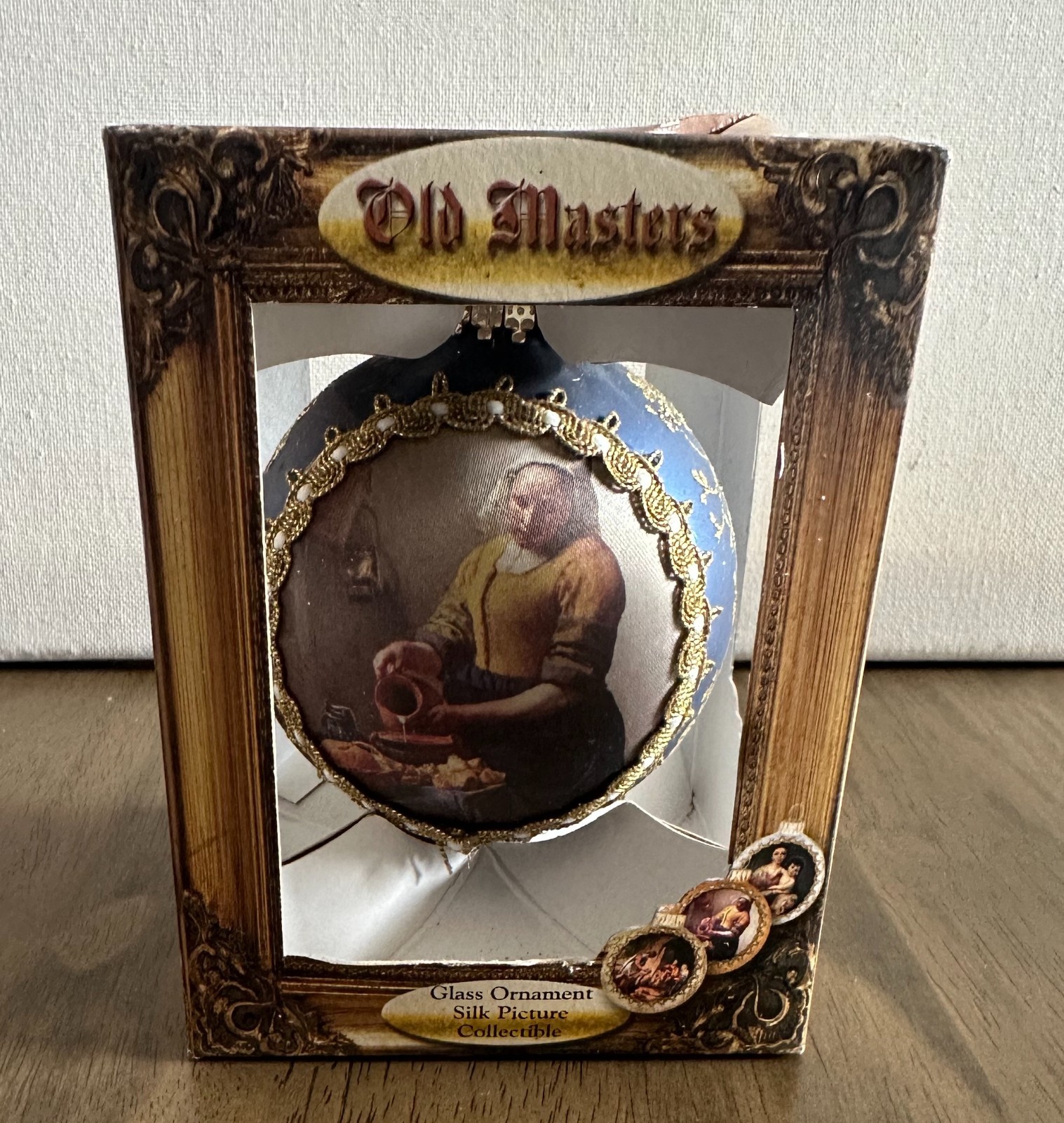 Christmas By Krebs Masters on Silk Glass Ornament Vermeer’s \ Christmas By Krebs Masters on Silk Glass Ornament Vermeer’s \