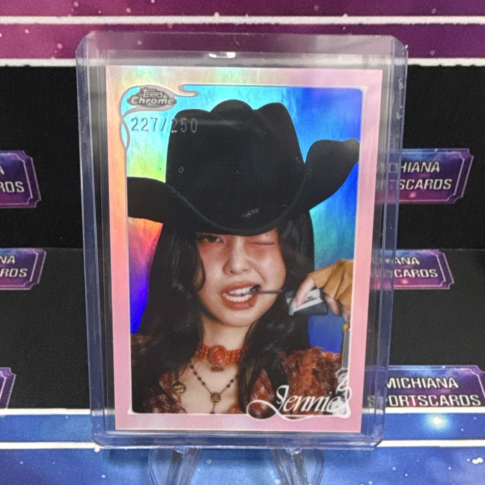 Topps 2026 Topps Chrome Jennie #24 Serial Numbered 227/250 Trading Card Topps 2026 Topps Chrome Jennie #24 Serial Numbered 227/250 Trading Card