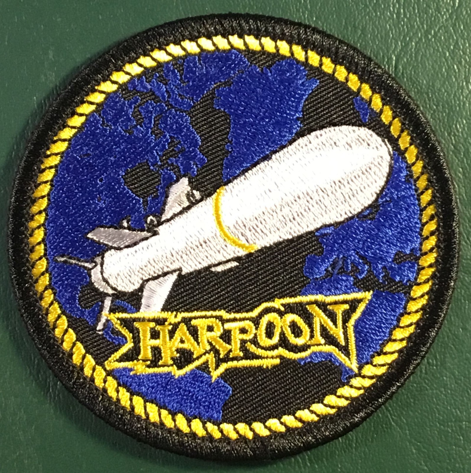 USN McDonnell Douglas Harpoon anti-ship Missle licensed patch