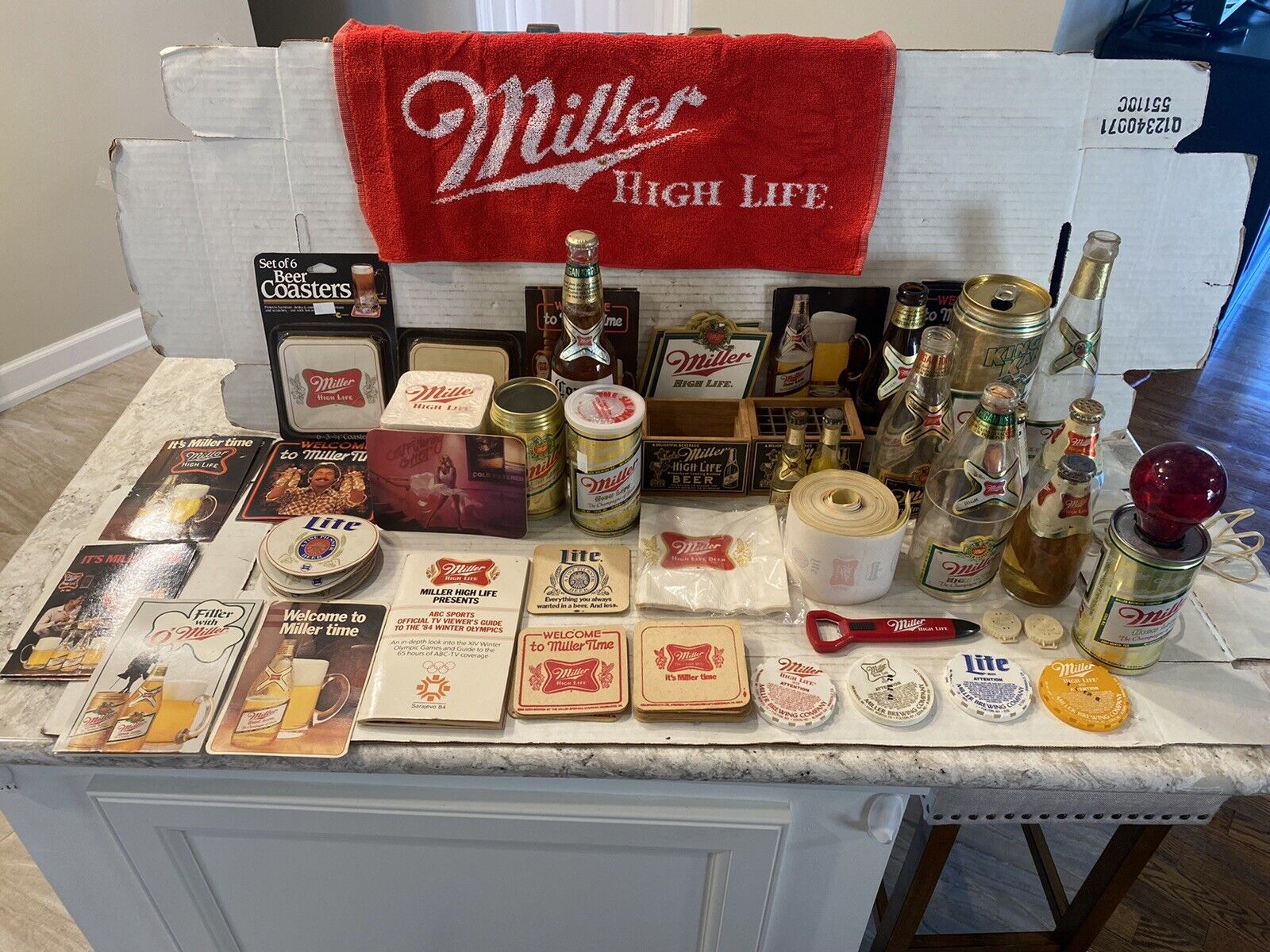 Miller Beer ( High Life) Collectable Lot W/ Pickle Beer (Rare)