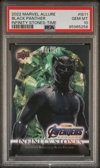 2022 MARVEL ALLURE UD BLACK PANTHER INFINITY STONES-TIME POP 2 PSA 10 240/299
