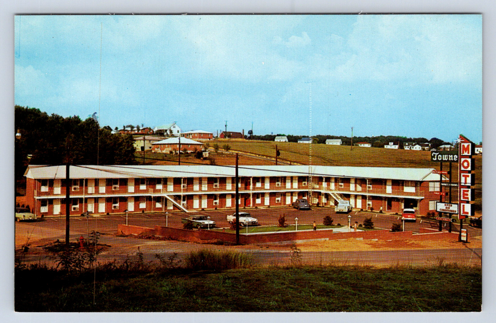 Vintage Postcard Towne Motel Travelers Inn Glasgow Kentucky