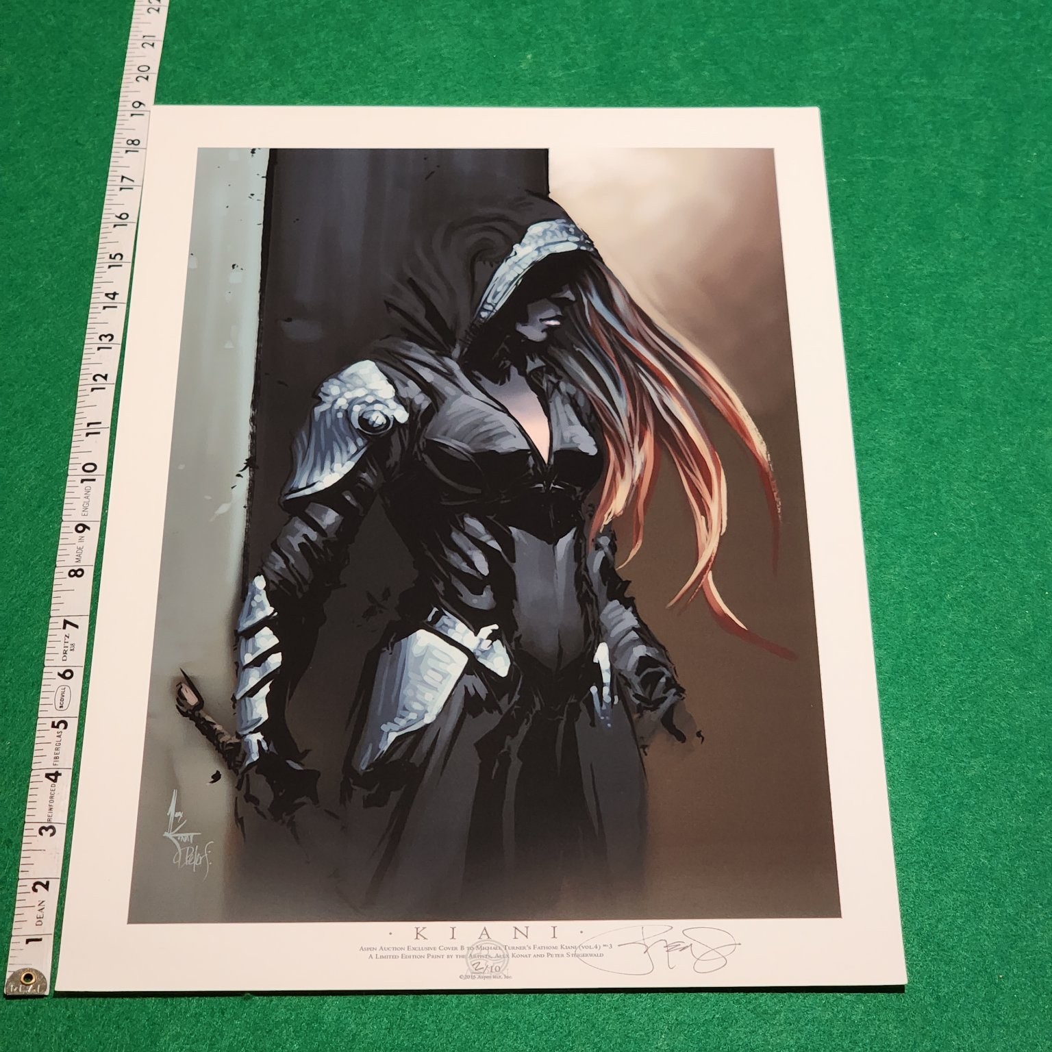 Peter Steigerwald Kiani Fathom Signed LE 2/10 Aspen Comics Art Print 2015 19x13 Peter Steigerwald Kiani Fathom Signed LE 2/10 Aspen Comics Art Print 2015 19x13