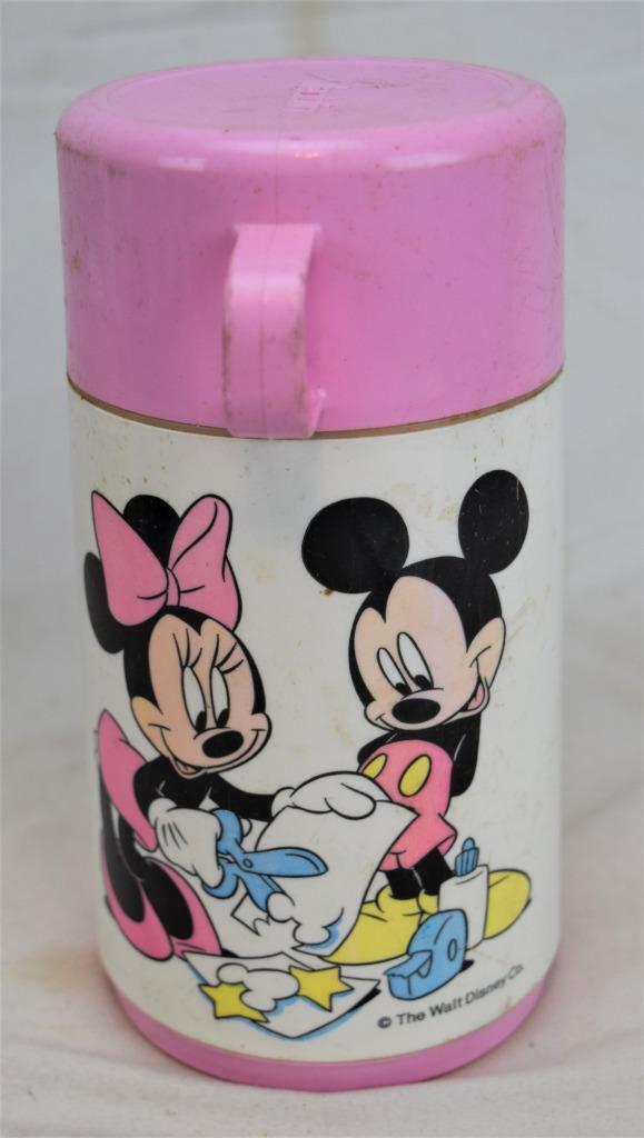Alladin Mickey & Minnie Mouse Plastic Thermos B