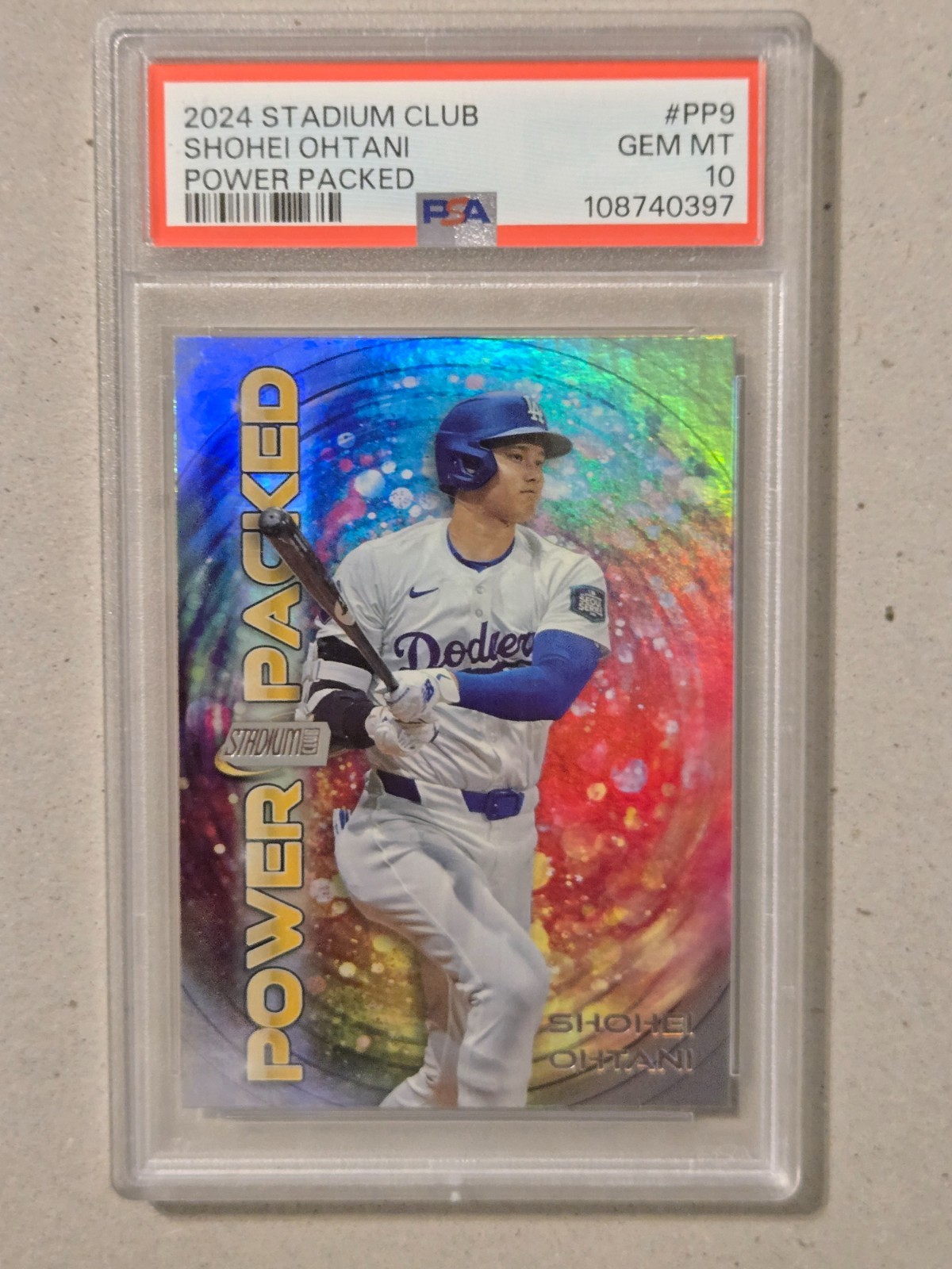 2024 TOPPS STADIUM CLUB POWER PACKED PP9 SHOHEI OHTANI PSA 10 GEM MINT GRADED