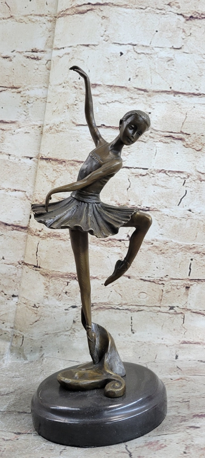 100% Solid Bronze Gorgeous Woman Ballerina Sculpture Marble Base Figurine MILO 100% Solid Bronze Gorgeous Woman Ballerina Sculpture Marble Base Figurine MILO